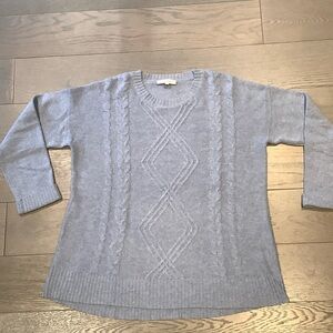 Jump Australia, Women's Light Gray Cable Knit Sweater